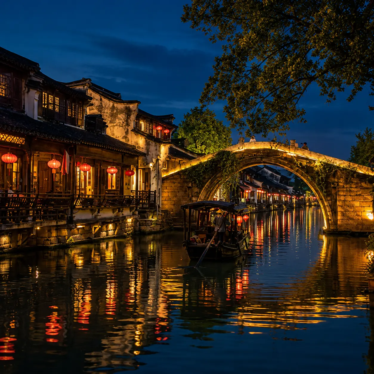 西塘古鎮夜晚