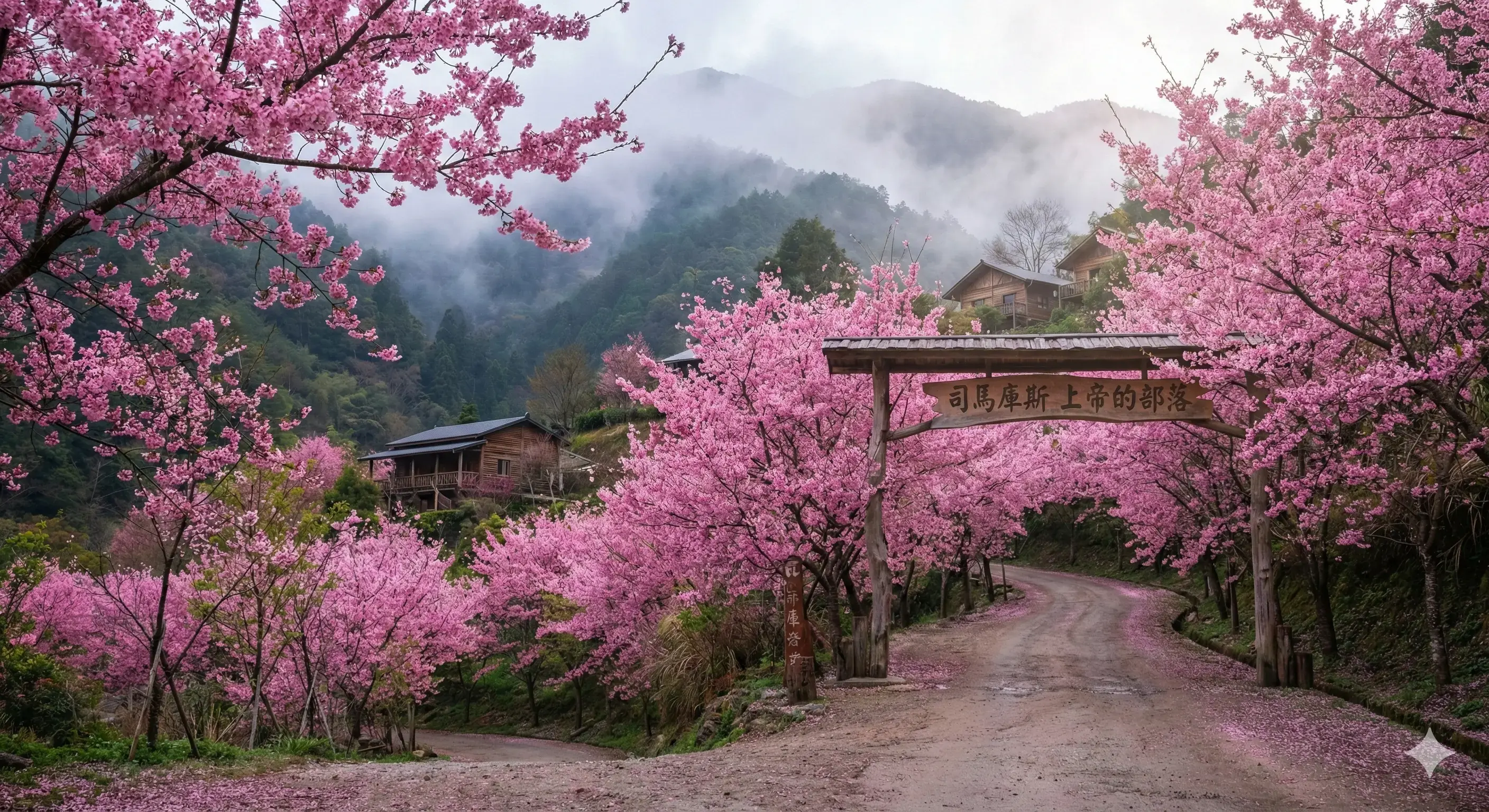 【司馬庫斯】春櫻限定・粉紅櫻花海・千年巨木群・部落導覽・迦南小木屋・錦屏美人湯療癒|全程無自理餐