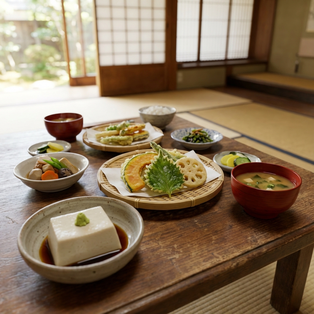 京都晨光中品嚐精進料理：一場味蕾與心靈的雙重淨化