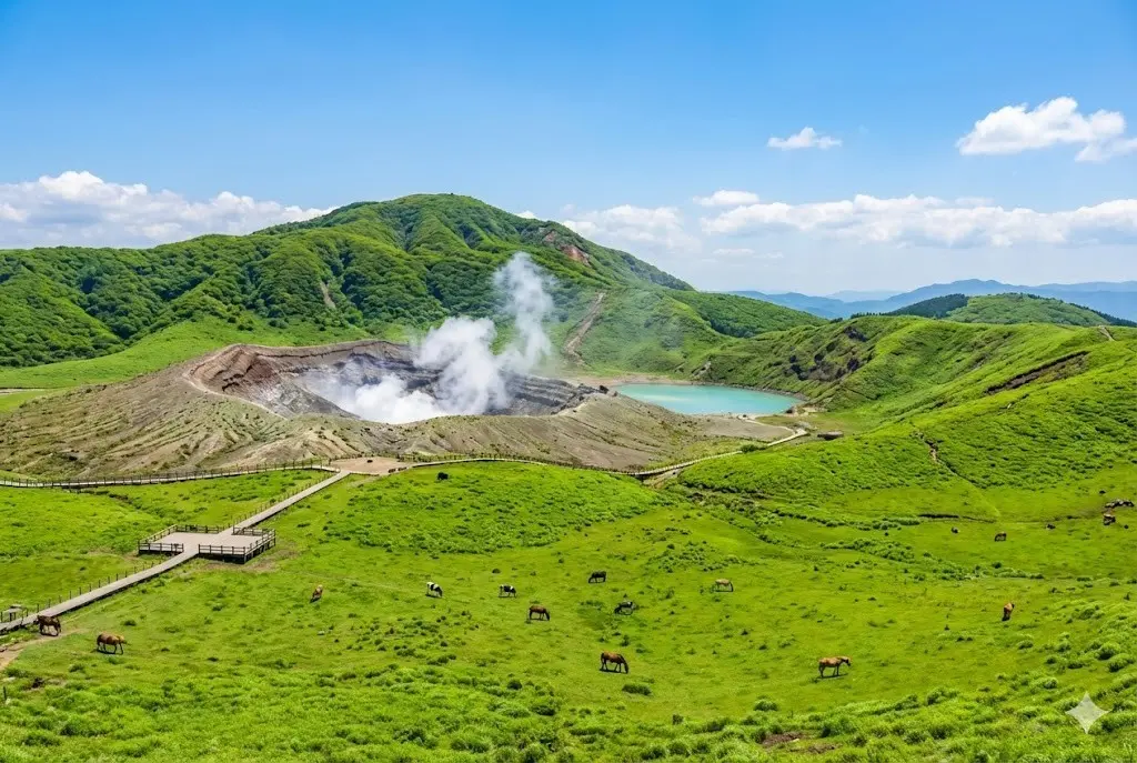【九州】星宇台中直飛熊本．高千穗峽．阿蘇山火口．別府海地獄．大分湯布院童話｜無購物 
